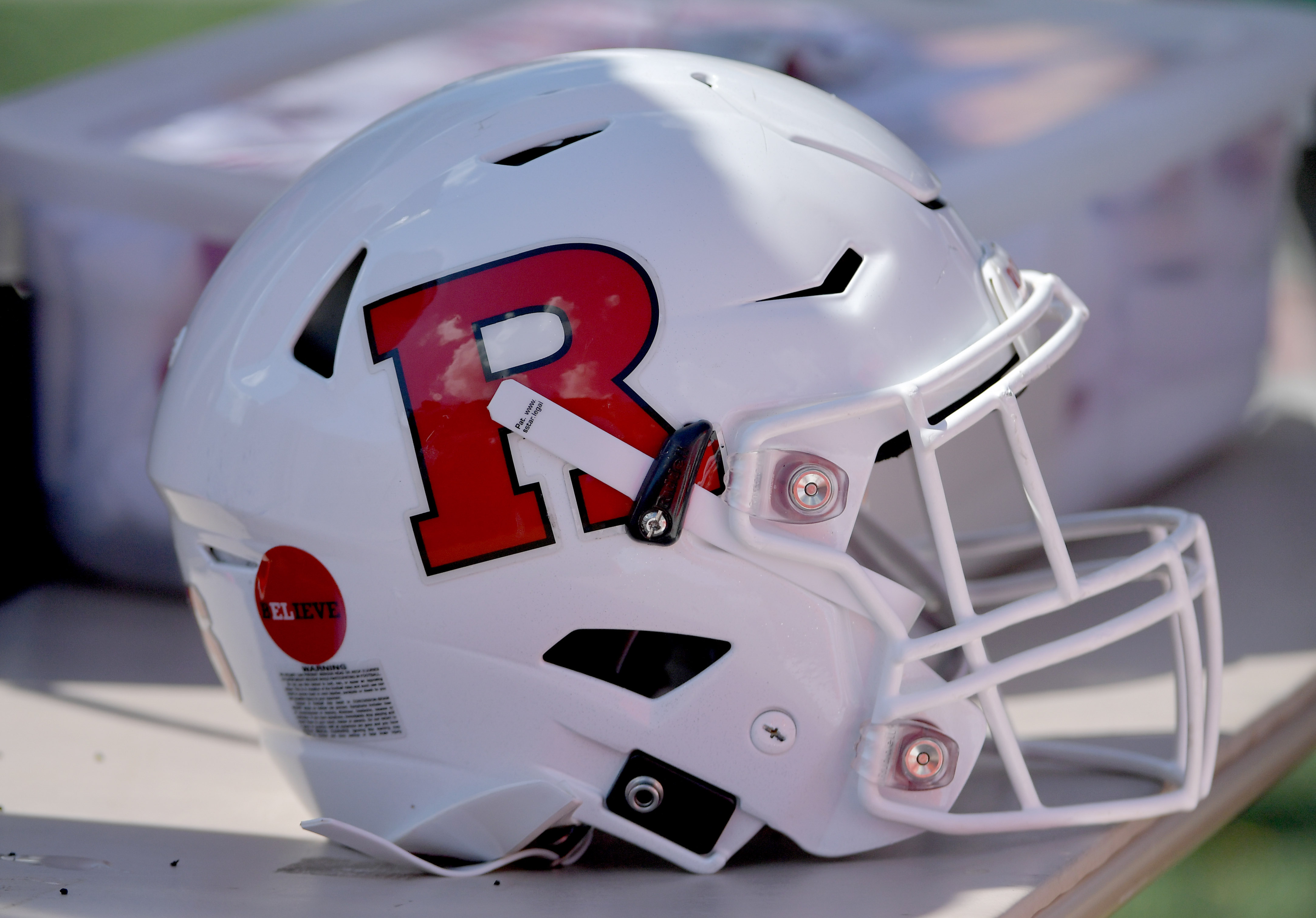 A Rutgers helmet is shown.