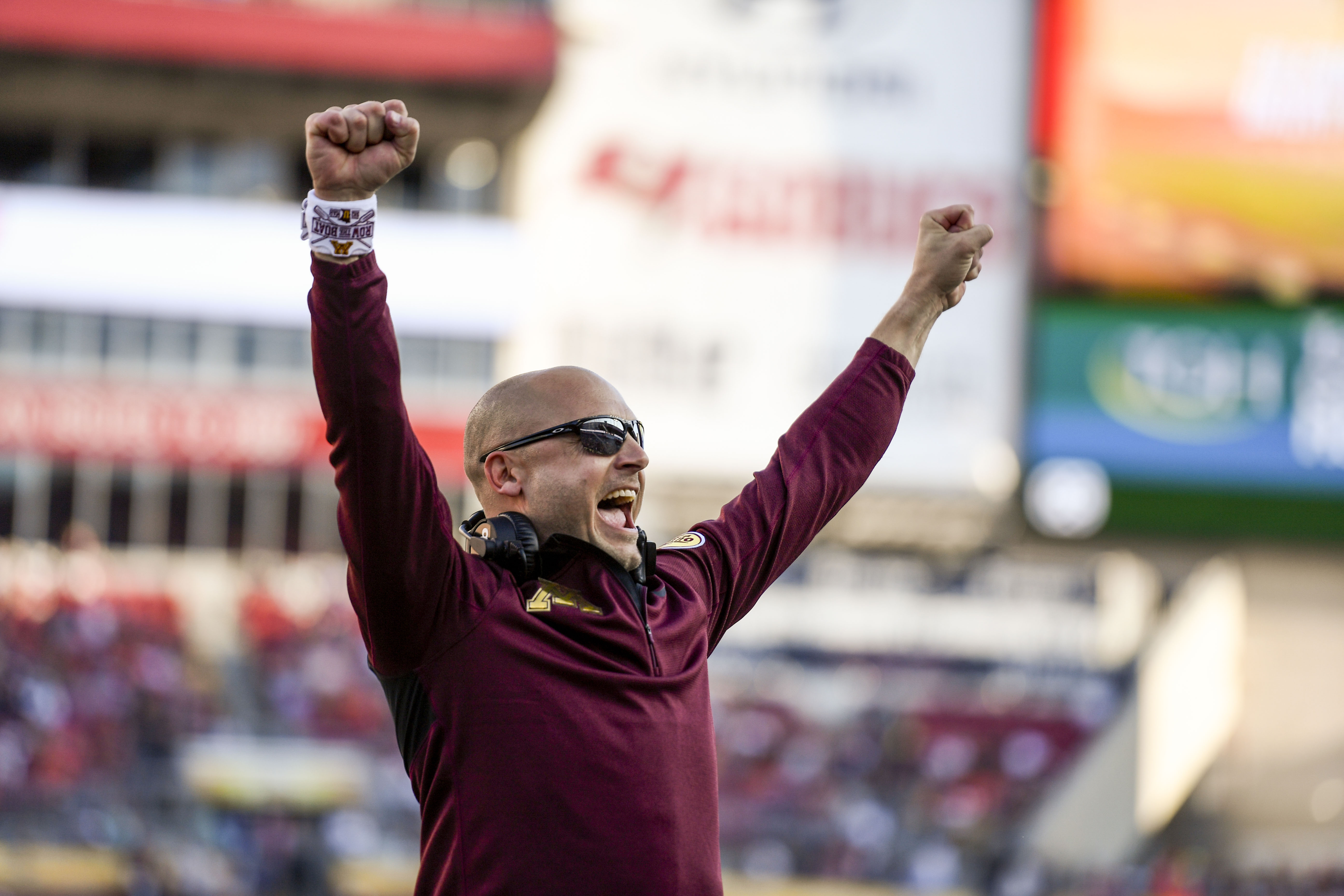 Minnesota coach PJ Fleck.