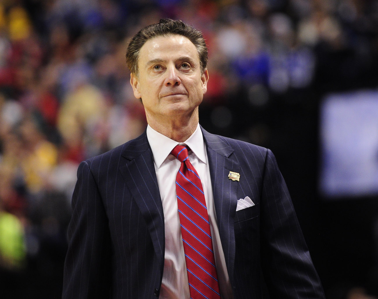 Rick Pitino shown during a game.