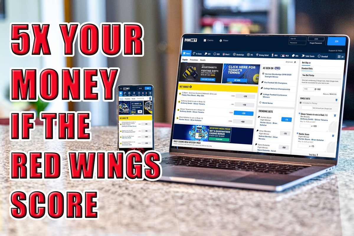 fox bet michigan red wings promo