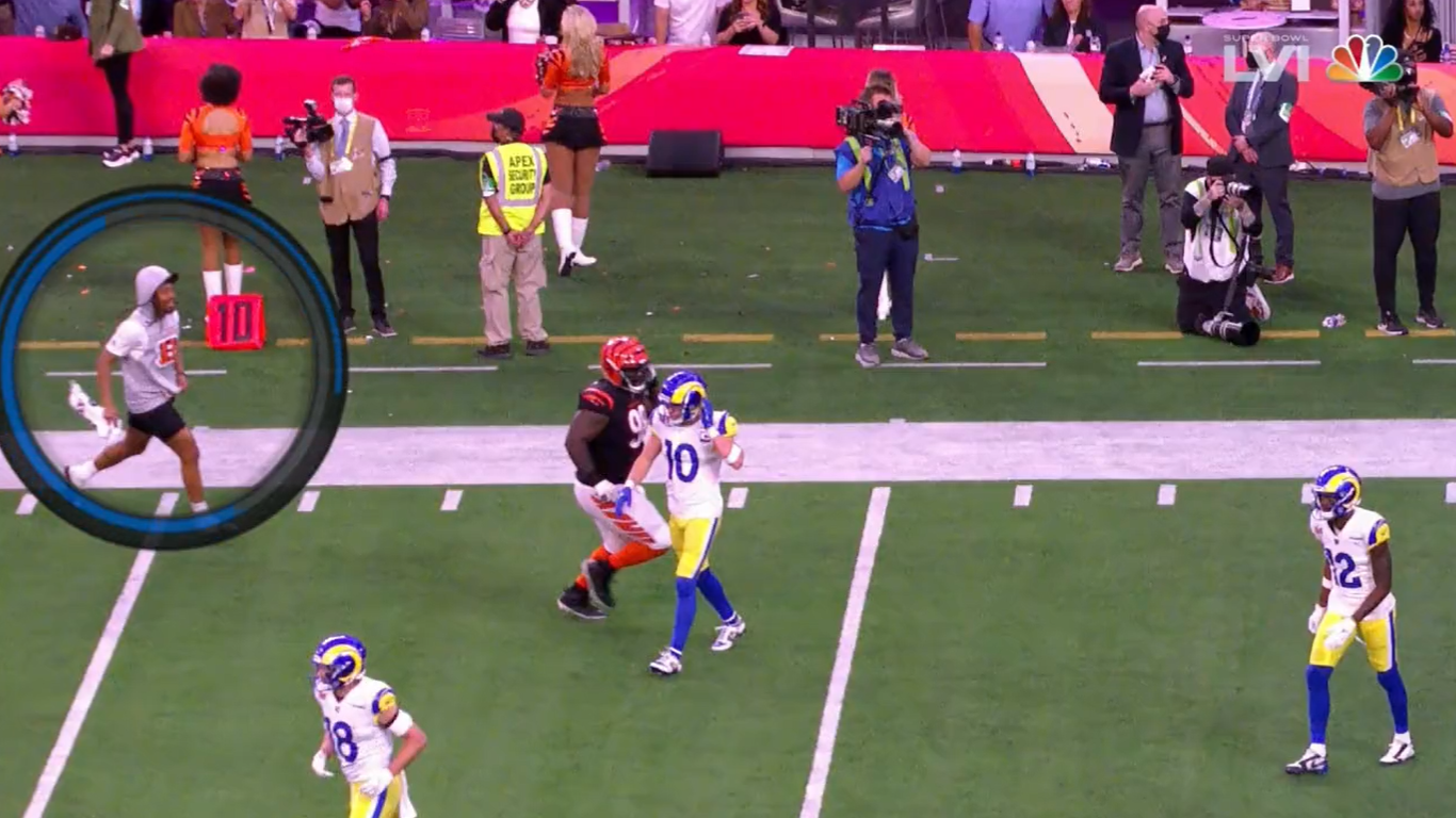 Super Bowl 56: Inactive player draws unusual unsportsmanlike penalty ...