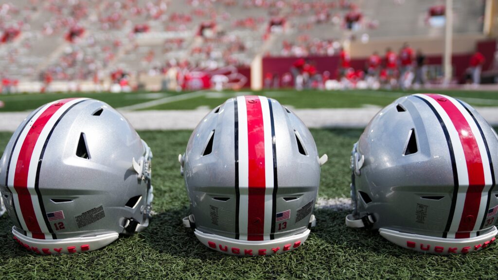 Ohio State football helmets.
