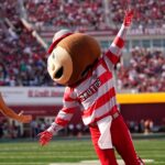 Ohio State mascot Brutus entertains fans.