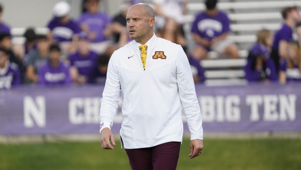 Minnesota coach PJ Fleck.