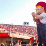 Nebraska's Herbie Husker mascot.