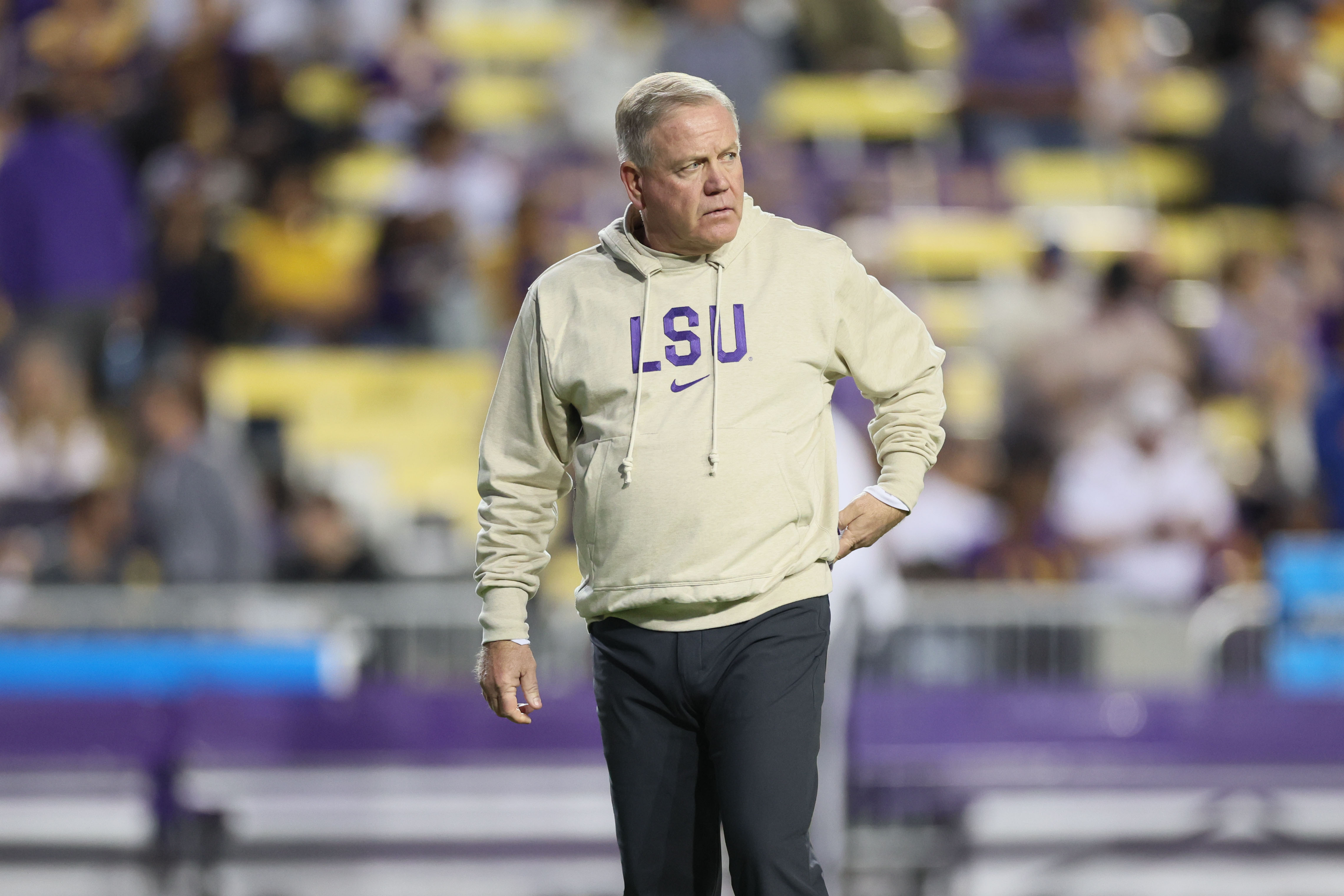 LSU football coach Brian Kelly.