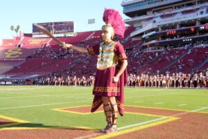 USC mascot is shown.