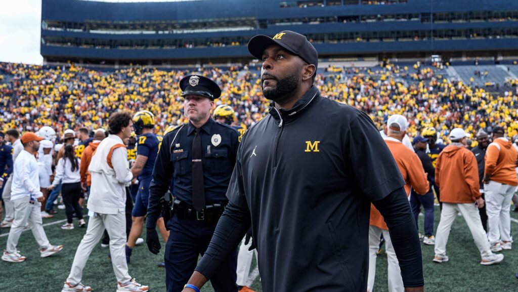 Michigan head coach Sherrone Moore.