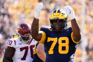 Kenneth Grant during a Michigan game.