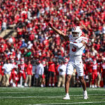 Nyzier Fourqurean shown during a Wisconsin game.