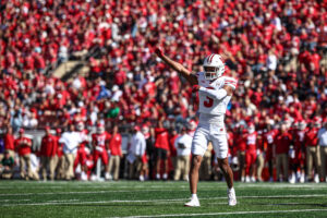Nyzier Fourqurean shown during a Wisconsin game.