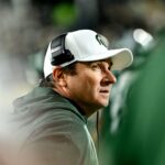 Michigan State football coach Jonathan Smith