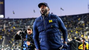 Michigan head coach Sherrone Moore.
