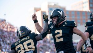 Vanderbilt quarterback Diego Pavia.
