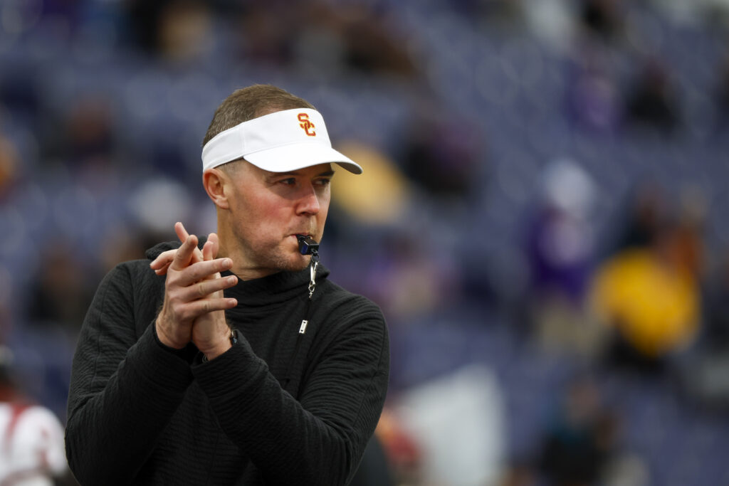 USC head coach Lincoln Riley.