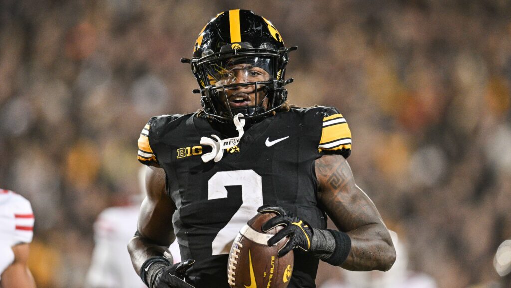 Iowa RB Kaleb Johnson.