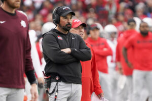 Ryan Day stands on the sideline during an Ohio State game in 2024.