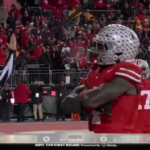Ohio State WR Jeremiah Smith scores a TD.