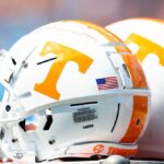 Tennessee football helmets.