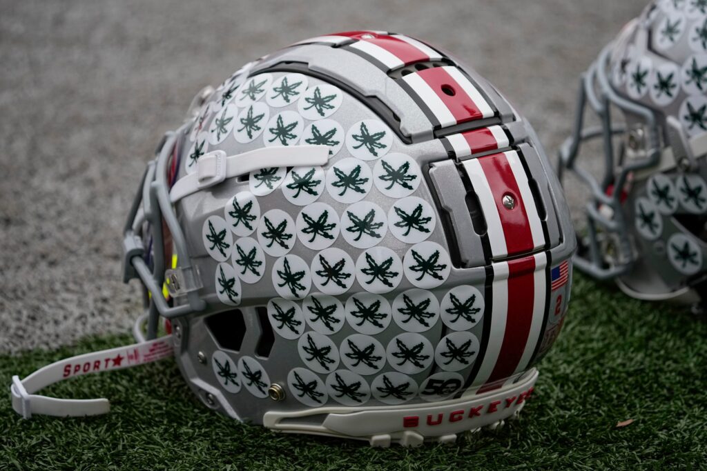 Ohio State football helmet.