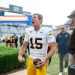 Fernando Mendoza after Cal's win over Auburn in 2024.