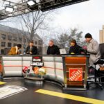 College GameDay crew at Notre Dame.