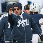 James Franklin during Penn State's CFP game against SMU.