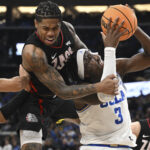 UCLA guard Eric Dailey Jr. gets fouled vs. Gonzaga.