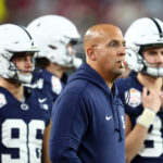 Penn State head coach James Franklin on the sideline.