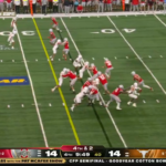Will Howard runs.