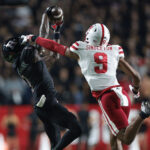 Nebraska DB DeShon Singleton in action.