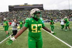 Oregon DL My'Keil Gardner.