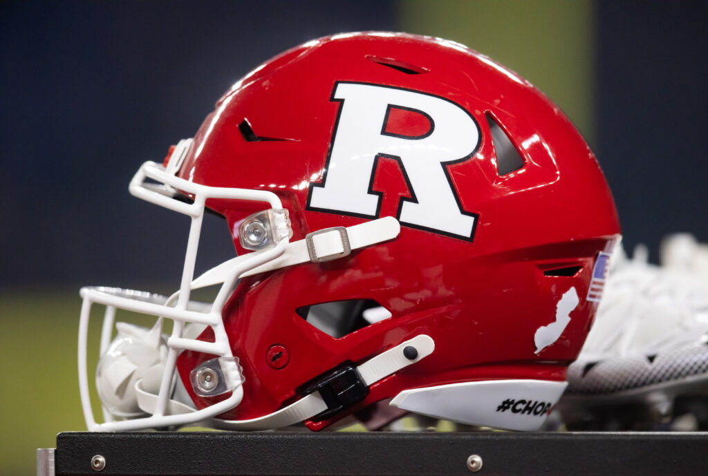 Rutgers football helmet.