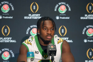 Oregon LB Jeffrey Bassa.