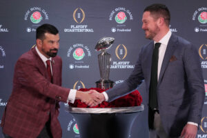 Ryan Day and Dan Lanning before the Rose Bowl.