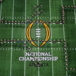 CFP National Championship logo in Atlanta.