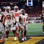Quinshon Judkins celebrates.