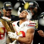 Ohio State players celebrate.