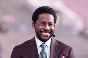 ESPN's Desmond Howard is shown.