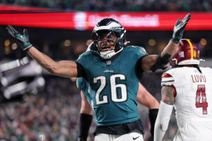 Philadelphia Eagles RB Saquon Barkley.