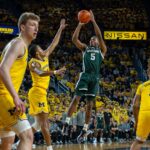 Michigan State guard Tre Holloman.