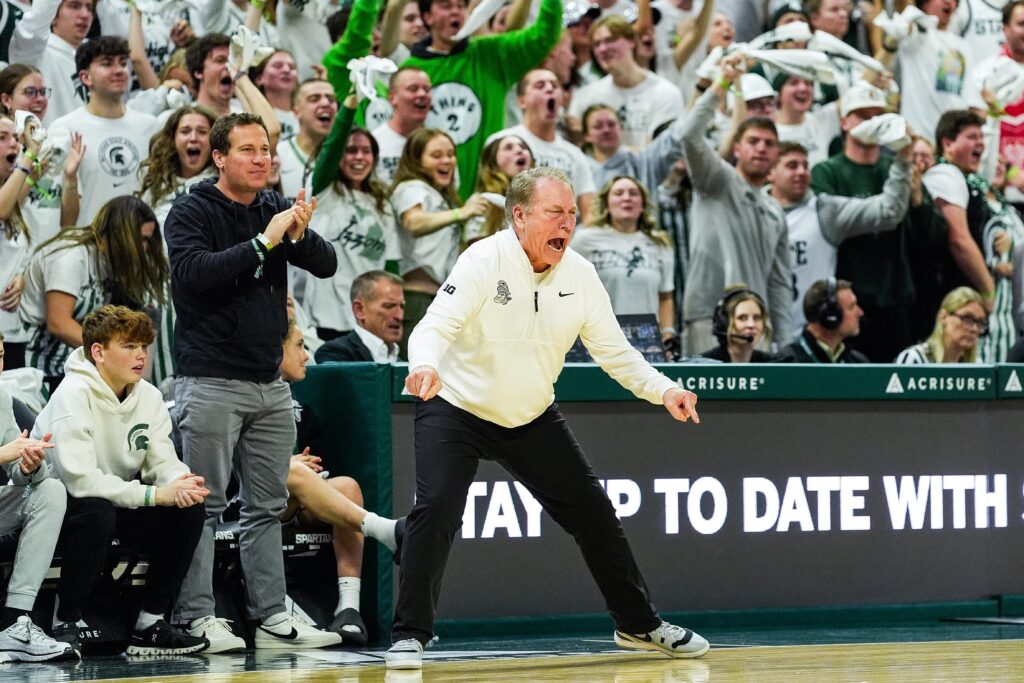 Michigan State head coach Tom Izzo.