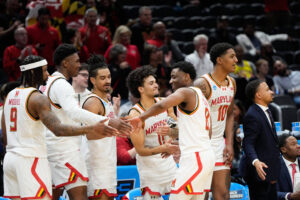 Maryland players celebrate.