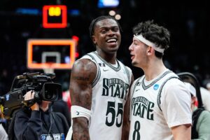 Michigan State celebrates.