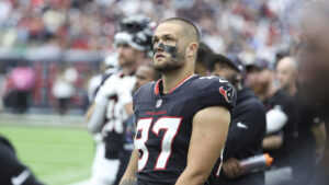 Houston Texans TE Cade Stover.