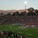 Sunset at the 2025 Rose Bowl.