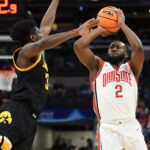 Ohio State guard Bruce Thornton shoots.