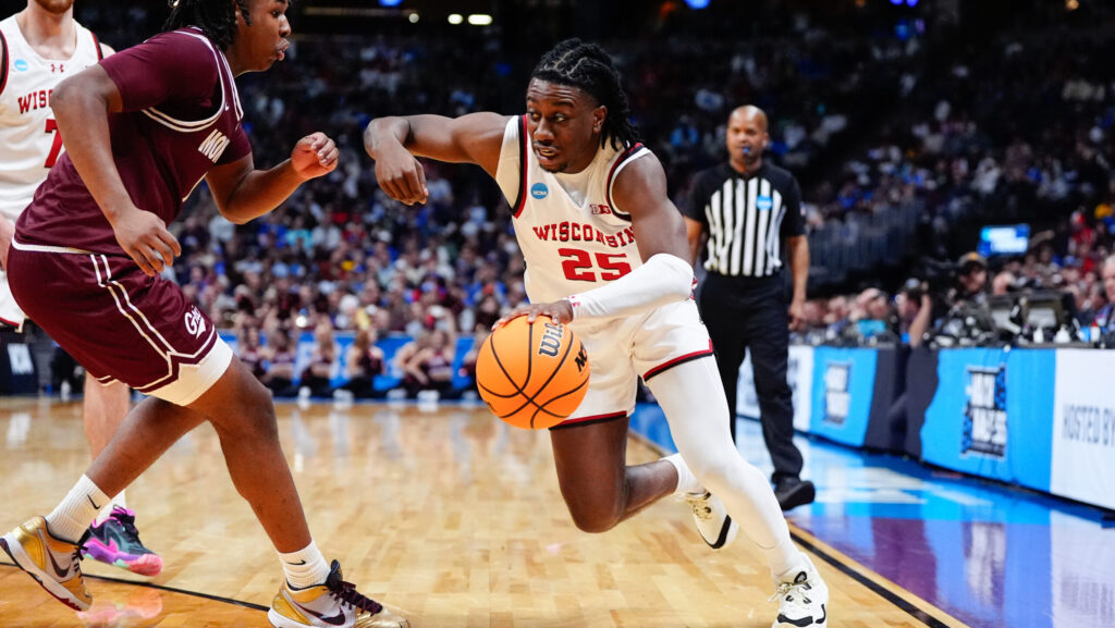 Wisconsin guard John Blackwell.