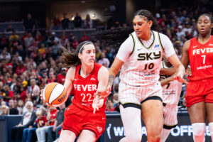 Caitlin Clark in action.