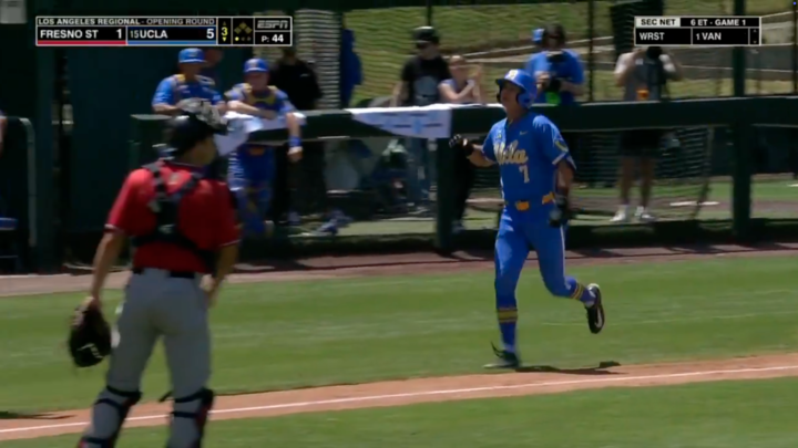 UCLA baseball in action.